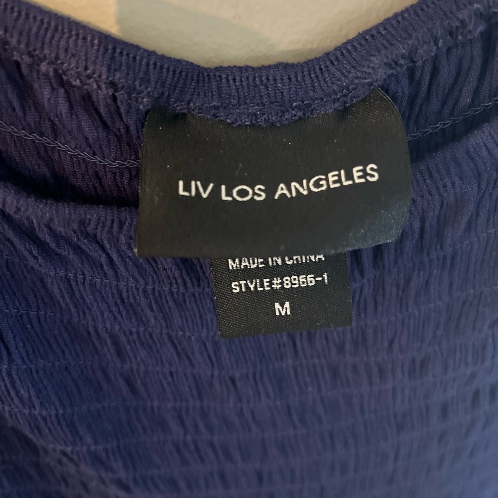 LIV Los Angeles Women's Elegant Blue Blouse